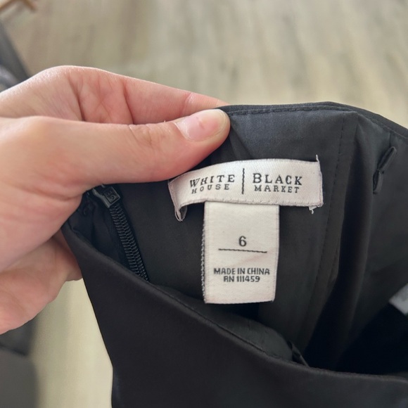 White House Black Market Black Ruched bubble Dress for Cocktail - Picture 3 of 3